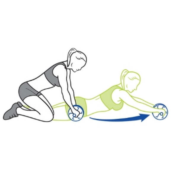 NEW Pro Strength Ab Wheel Roller Core Strength - Picture 3 of 4